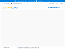 Tablet Screenshot of lanyarddepot.com